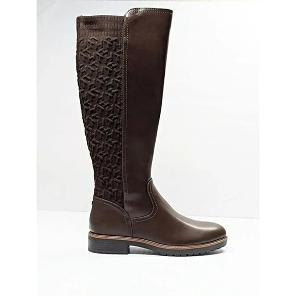 Tommy Hilfiger Women's Famian Riding Boots Dark Brown Size 7 M (MSRP $169) - Picture 2 of 10